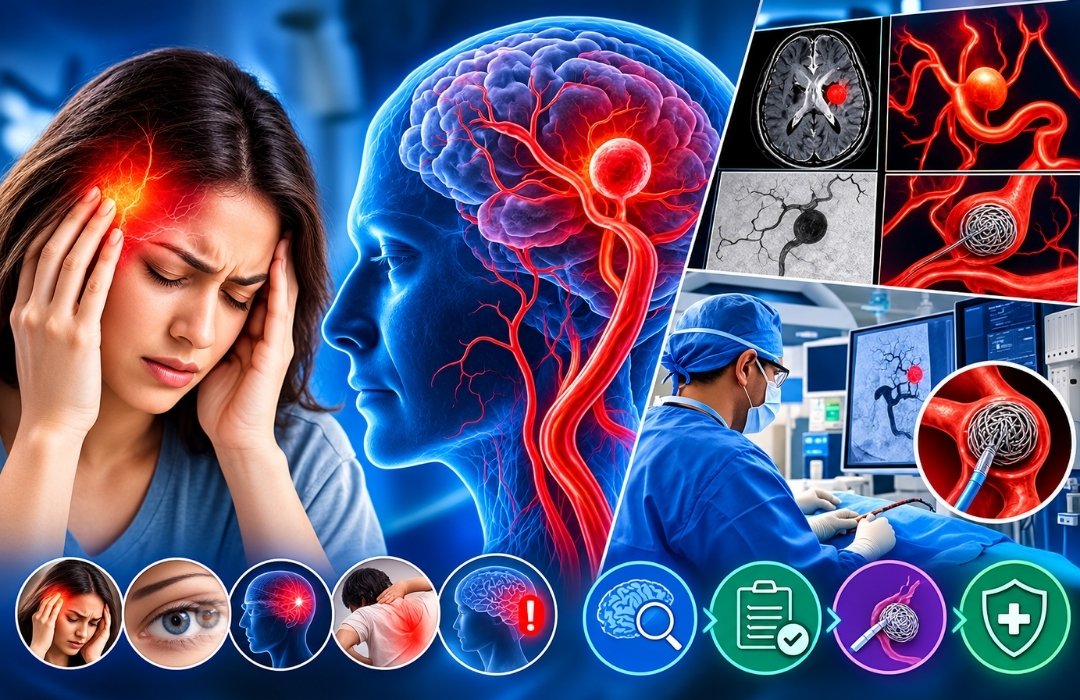 Brain Aneurysm: Symptoms, Diagnosis and Advanced Endovascular Treatment